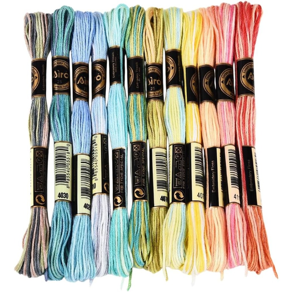 12 Hilos de 105 Yardas, 6 Capa - Embroidery Floss Thread reseña y precio