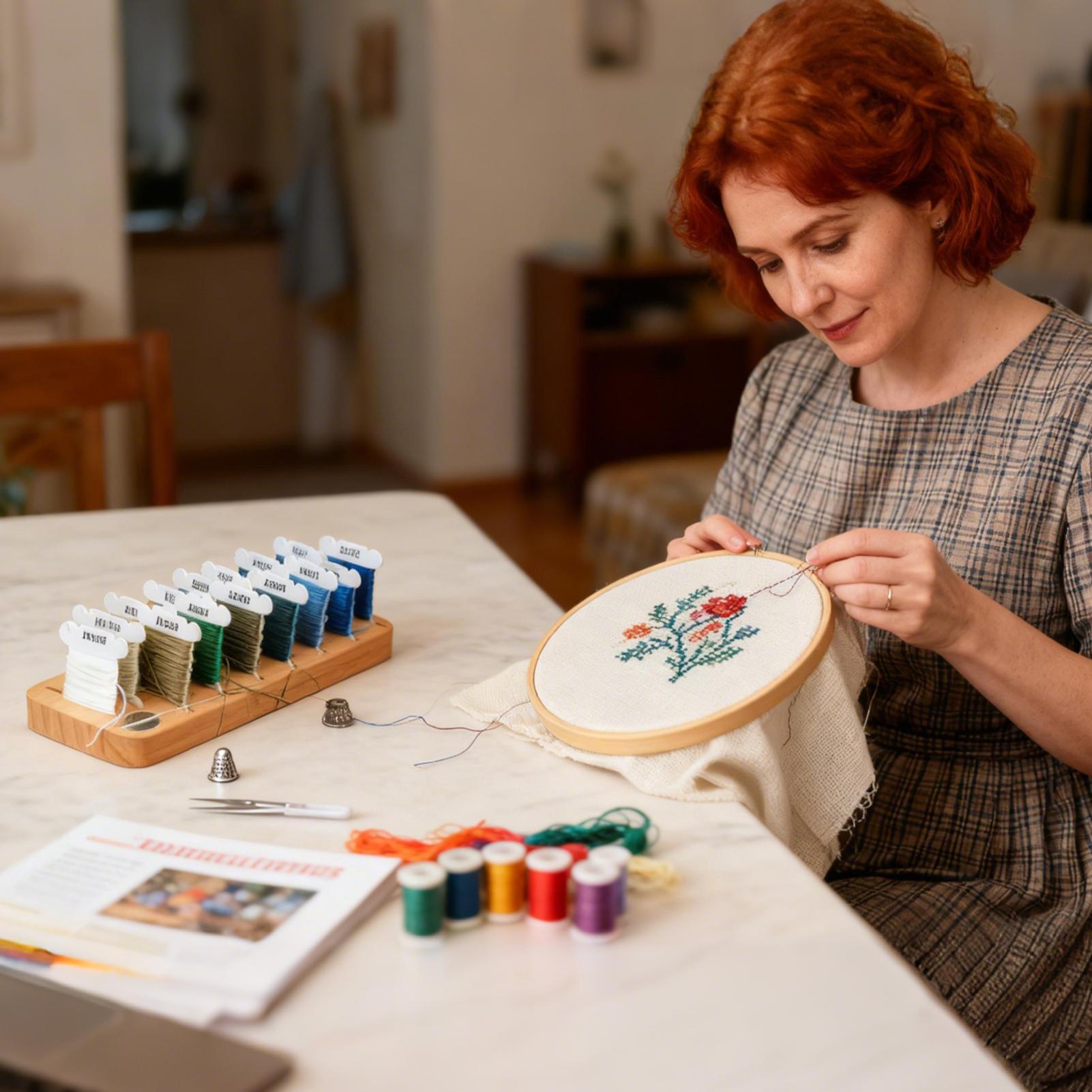 Organizador de hilo de bordar, - Embroidery Floss Thread reseña y precio