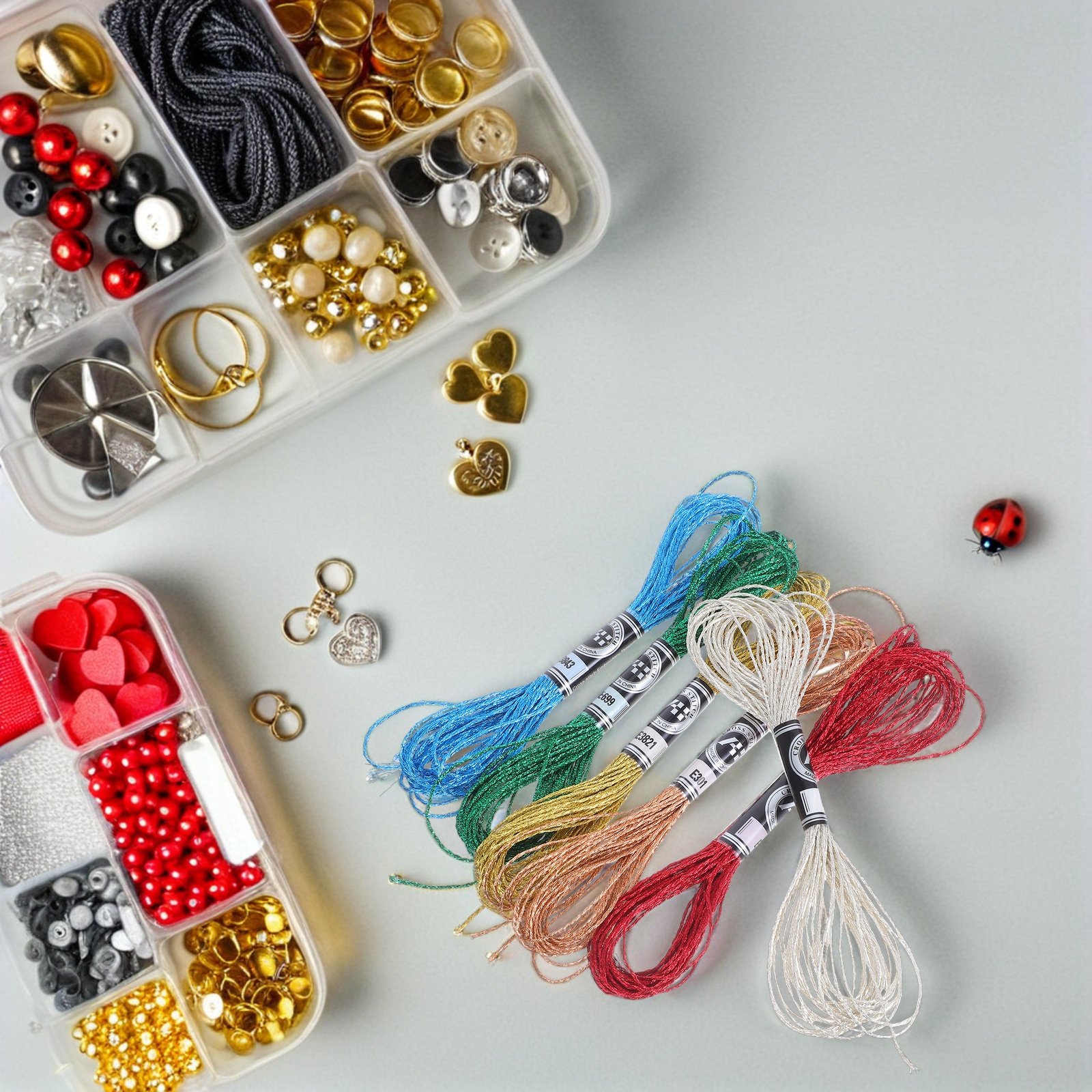 Hilo de bordado metálico brill - Embroidery Floss Thread reseña y precio