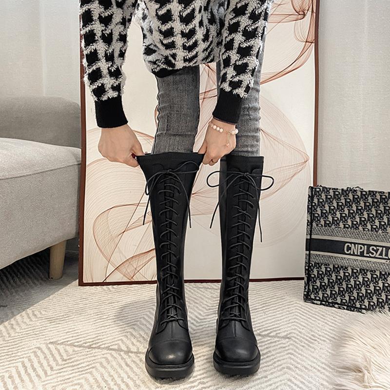 Botas Largas con punta redonda - Sewing Fleece reseña y precio