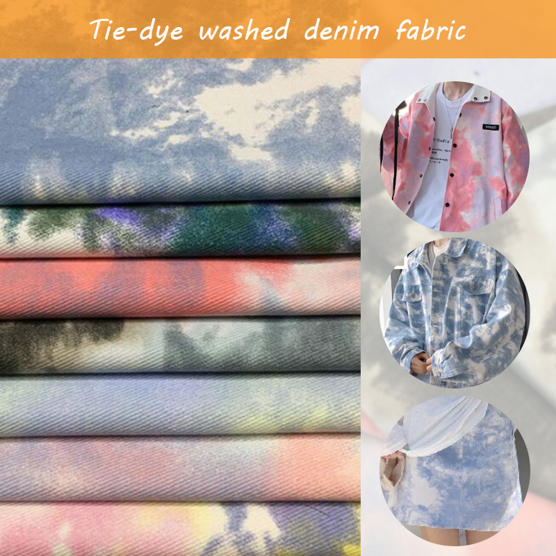 Tela vaquera lavada teñida anu - Sewing Tie Dye reseña y precio