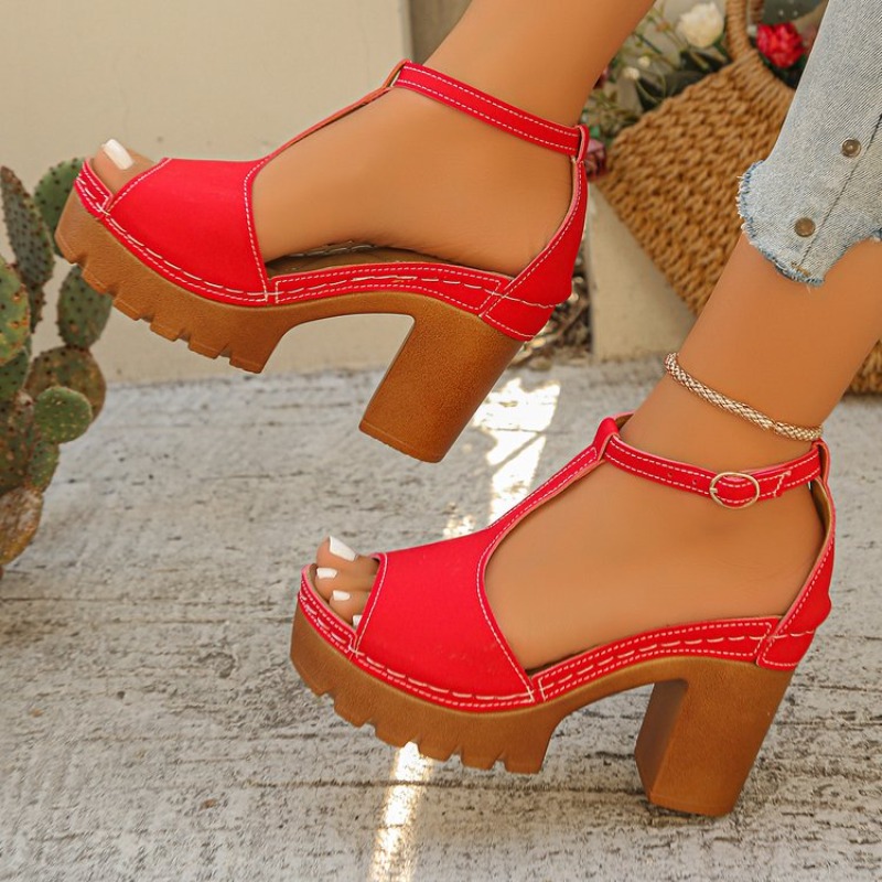 Sandalias de tacón alto retro  - Sewing New reseña y precio