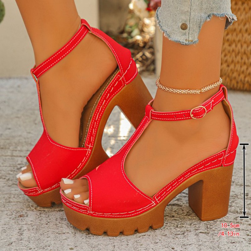 Sandalias de tacón alto retro  - Sewing New reseña y precio