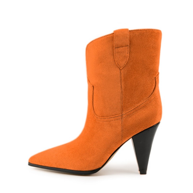 Tacones de punta bicolor, bota - Sewing Fleece reseña y precio