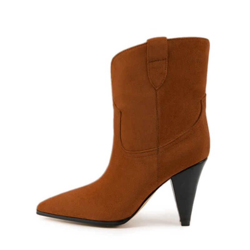 Tacones de punta bicolor, bota - Sewing Fleece reseña y precio